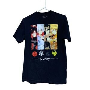 RWBY RUby Weiss Blake Yang Medium 100% Cotton Rooster Teeth Short Sleeve Tee